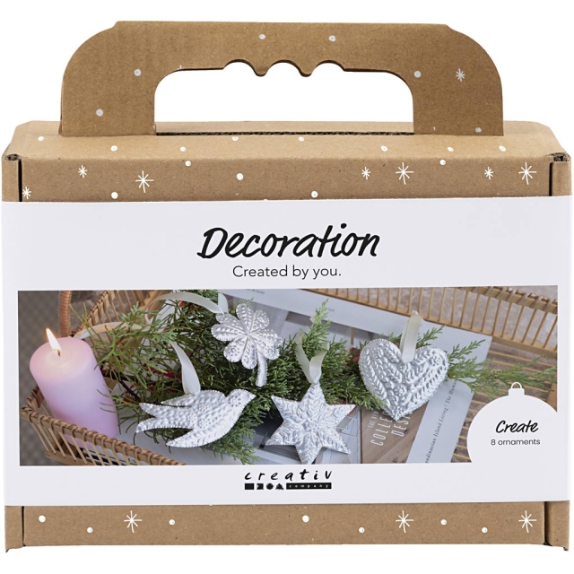 Mini Craft Kit Dekoration - Julprydnad - silverfärgad metall (977826)