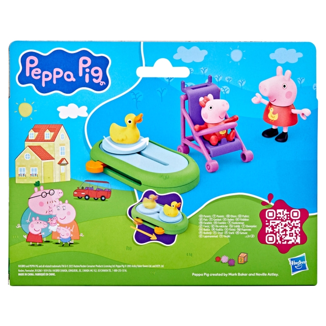 Peppa Pig Lekset 3" Playset Peppa And Evies Park Fun
