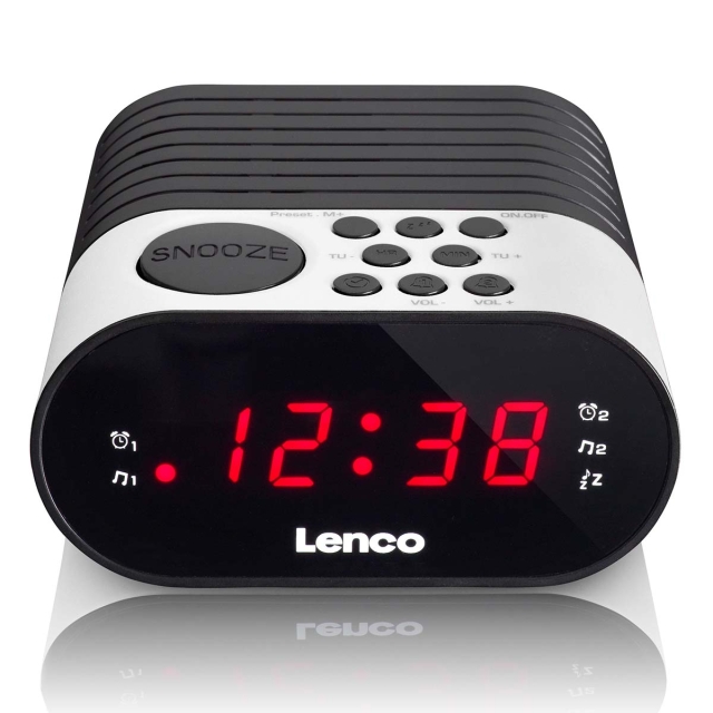 Lenco Klockradio Vit