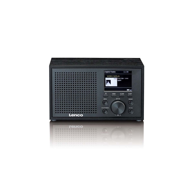 Lenco Mono DAB+ FM-radio med Bluetooth® Svart