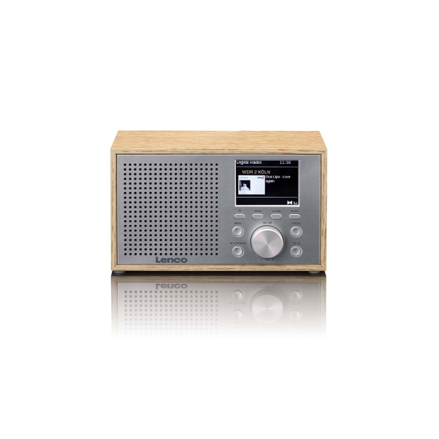 Lenco Mono DAB+ FM-radio med Bluetooth® Wood