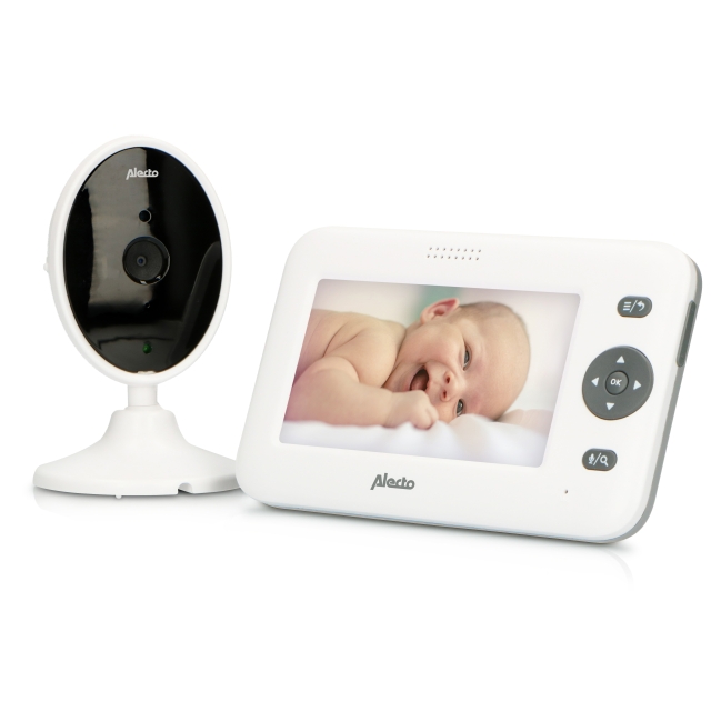 Alecto Video babyvakt med 4,3" färgdisplay Vit