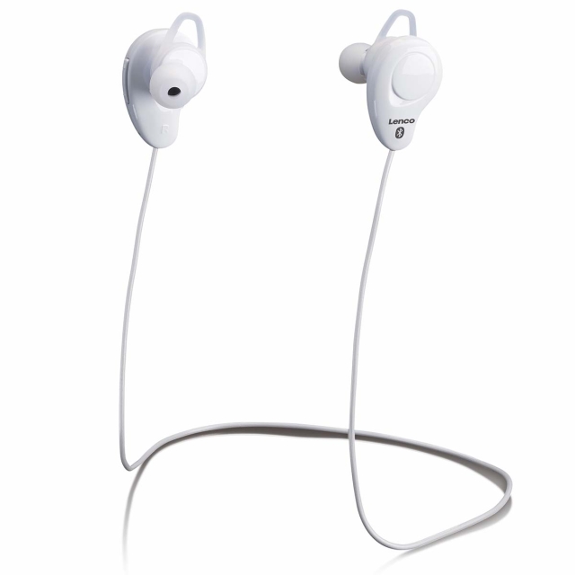 Lenco Trådlöst in-ear-headset Vit