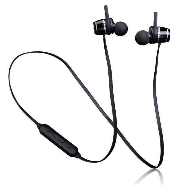 Lenco IPX4 BT magnetic earphones black