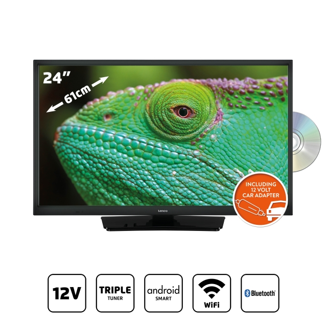 Lenco 24 tums Smart HD LED TV Bluetooth® 12V