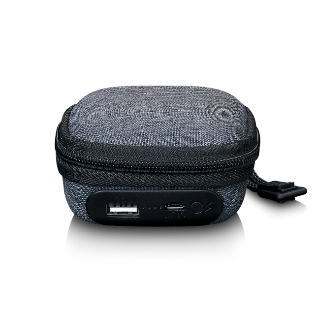 Lenco Fodral med inbyggd powerbank Grå