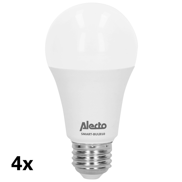 Alecto Smart LED-färglampa med Wi-Fi 4-pack