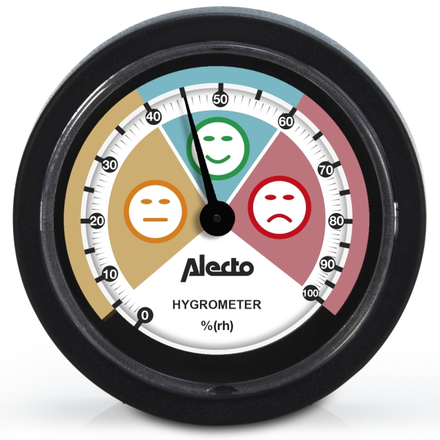 Alecto Analog hygrometer Svart