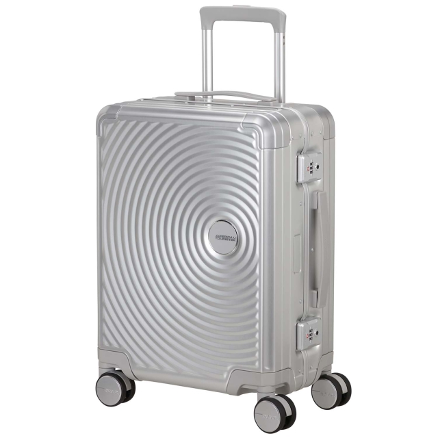 American Tourister Kabinväska Soundbox Aluminium 55 Silver