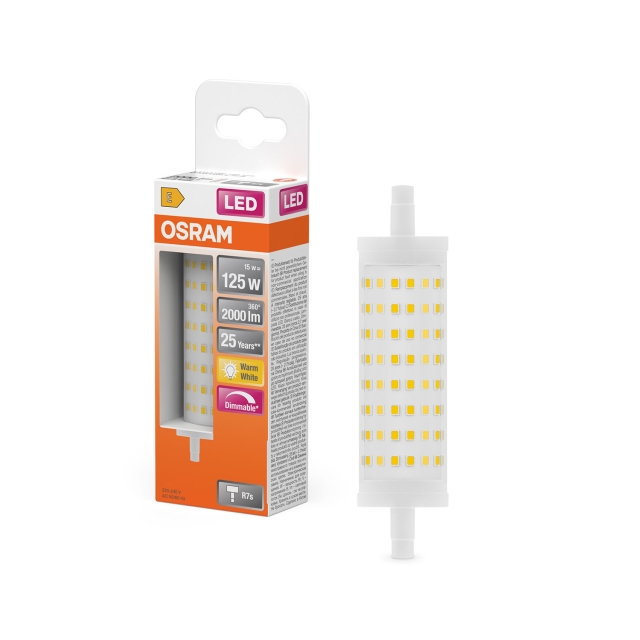 Osram Lampa LED Line Dim 15W 827 Clear R7S