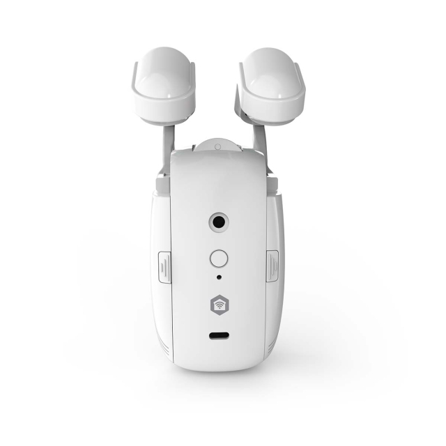 Nedis SmartLife Robot med Gardin | I-Skena / Stångskena / U-Skena | Draperier / Gardiner | Batteridriven / USB ström | 4000 mAh | Bluetooth® | Vit