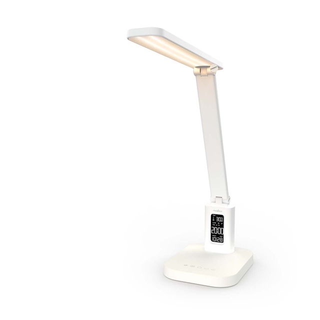 Nedis LED Bordslampa | Dimbar | Integrerad spegel | 3 Ljuslägen | 220 lm | Uppladdningsbara | Dimmer - På enhet | Vit