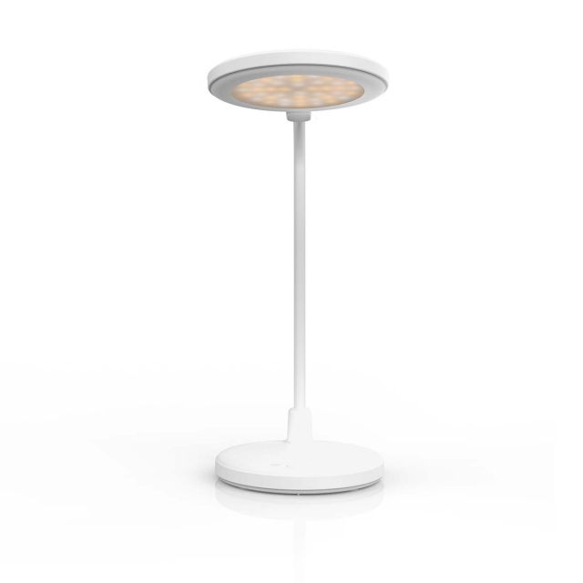 Nedis LED Bordslampa | Dimbar | Integrerad spegel | 3 Ljuslägen | 100 lm | Uppladdningsbar | Peka på funktion | Vit