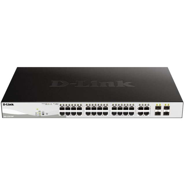 D-Link DGS-1210-28 28-Port Gigabit PoE Smart+ Managed Switch