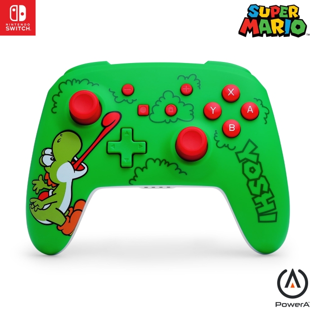 PowerA Trådlös handkontroll för Nintendo Switch – Hungry Yoshi – Grön