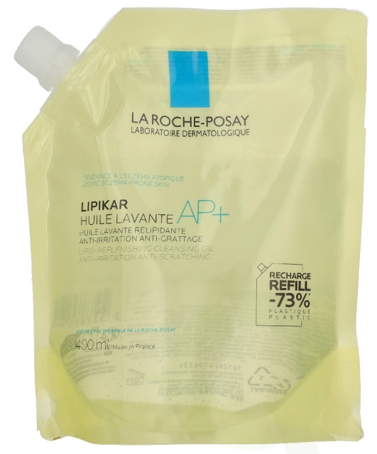 La Roche LRP Lipikar AP+ Lipid-Replenishing Cleansing Oil - Refill 400 ml