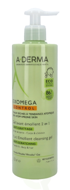 A-Derma Exomega Control Emollient Cleansing Gel Duo Set 500 ml