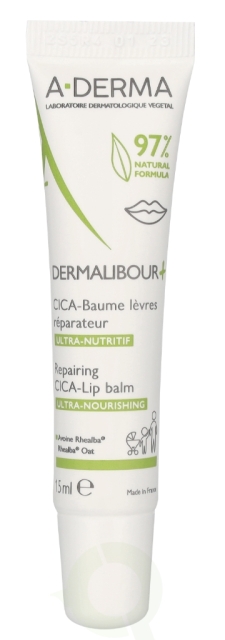 A-Derma Dermalibour+ Repairing Cica-Lip Balm 15 ml