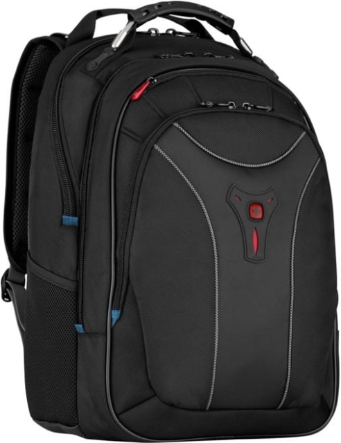 Wenger Carbon Backpack – ryggsäck för 17-tums bärbar dator, svart
