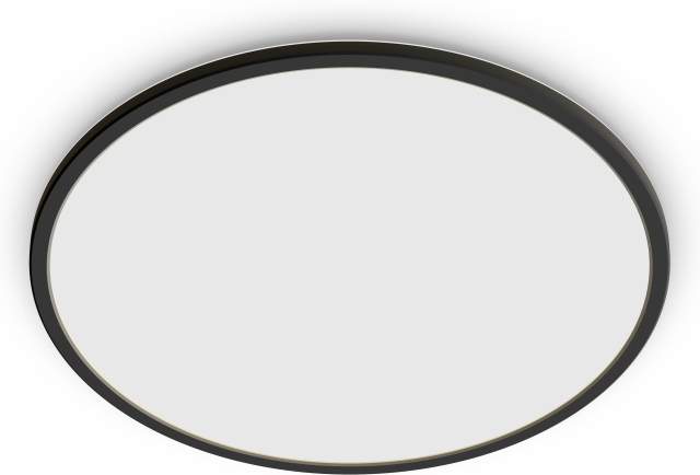 Philips Superslim CL550 taklampa, rund, svart, 1900 lm, 2700K