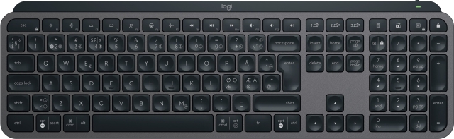 Logitech MX Keys S-tangentbord, grafitgrå
