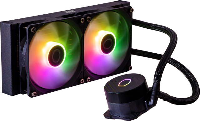 Cooler Master MasterLiquid 240L Core ARGB – vätskekylningssystem, svart