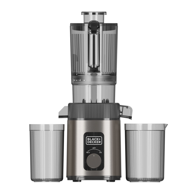 BLACK+DECKER Juicemaskin Slow Juicer 1400W Rostfritt Stål