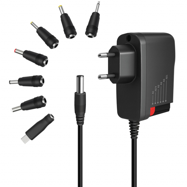 LogiLink Nätadapter 230V-> 3-12V 2A 24W