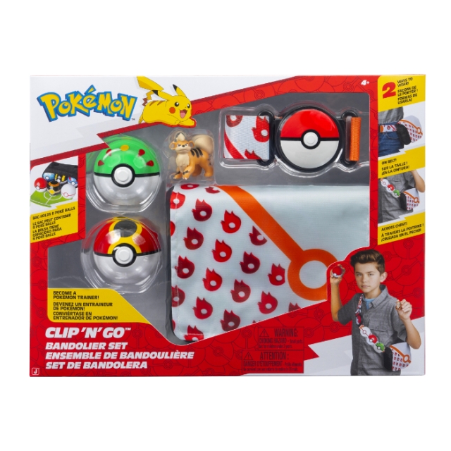 Pokémon Clip N Go-bandolärset med Growlithe (PKW4172)