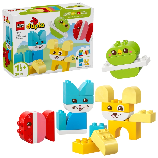 LEGO DUPLO My First – 3-i-1 Kreativa söta husdjur (10477)