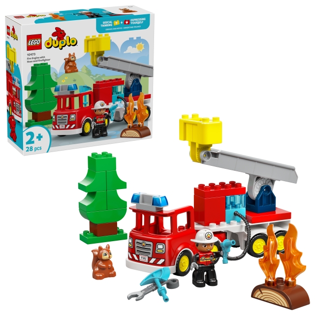 LEGO DUPLO Town – Brandbil med slang och brandman (10473)