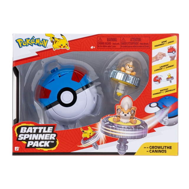 Pokémon Battle Spinner Growlithe med Great Ball (PKW4937)