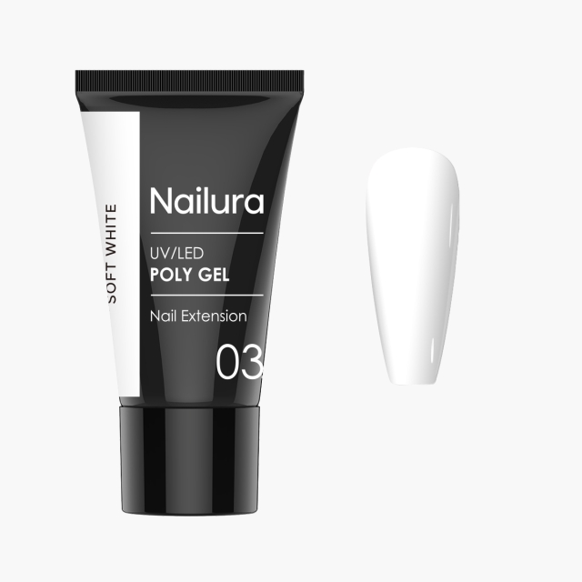 Nailura Poly Gel 3 – Soft White – 30 ml