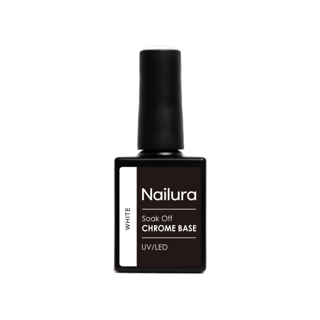Nailura Chrome Base White Gel – Vit – 10 ml