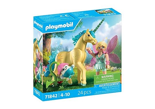 Playmobil Samlarobjekt: Enhörning – Sunshine Blossom med älva (71842)