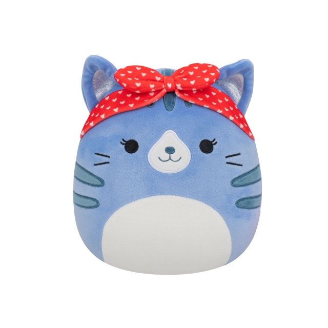 Squishmallows 19 cm Love – Carizma, den blå Tappy-katten