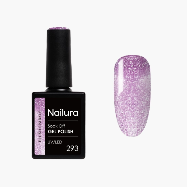 Nailura Gelpolish 293 Blush Sparkle – Mjuk, ljusrosa med en aning lila – 10 ml