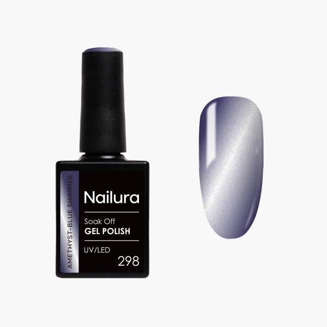 Nailura Gel Polish 298 - Amethyst-Blue Shimmer - 10 ml