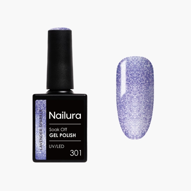 Nailura Gelpolish 301 – Lavender Sparkle – 10 ml