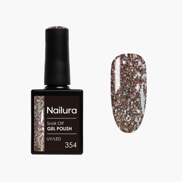Nailura Gelpolish 354 – Pewter Silver Shimmer – 10 ml