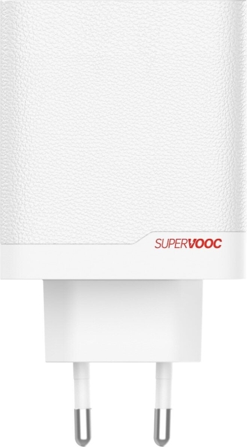 OnePlus SUPERVOOC 120 W nätadapter med dubbla portar, vit.
