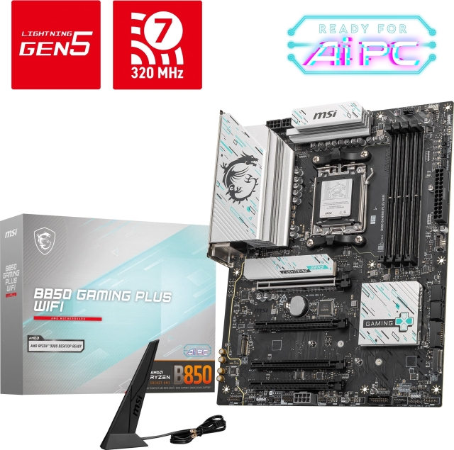 MSI B850 GAMING PLUS WIFI AM5 ATX-moderkort