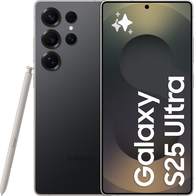 Samsung Galaxy S25 Ultra 5G-telefon, 256/12 GB, Titanium Black
