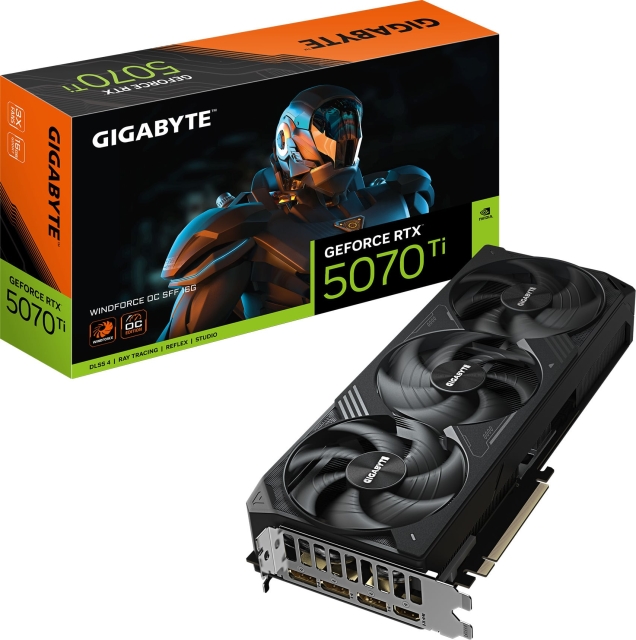 Gigabyte GeForce RTX 5070 Ti WINDFORCE OC SFF 16 GB grafikkort