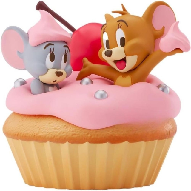 Banpresto TOM OCH JERRY – STOR Mjuk Vinylfigur – Söt Cupcake