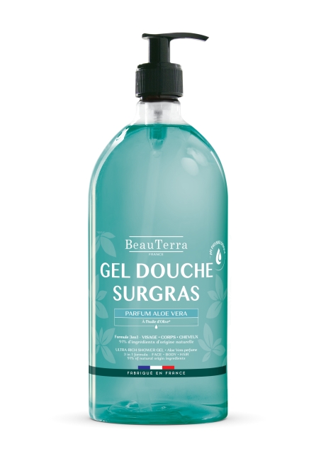 BeauTerra Ultra Rich duschgel – Aloe Vera-doft – 1 l