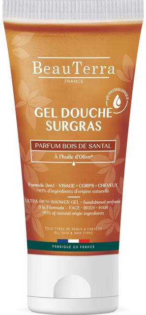 BeauTerra Ultra Rich Shower Gel – Sandelträ – 200 ml