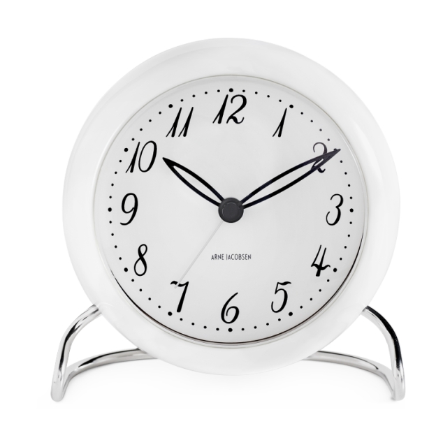 Arne Jacobsen Clocks Arne Jacobsen – LK bordsklocka – Ø11 cm – Vit