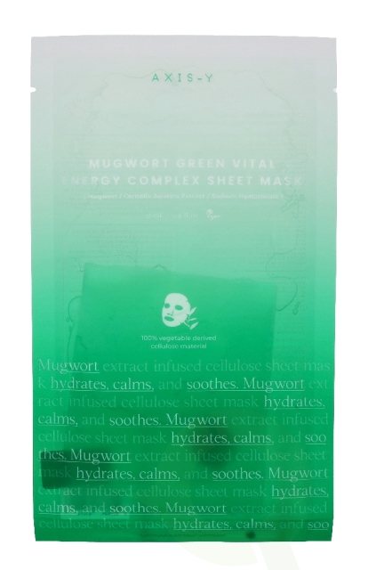 AXIS-Y Mugwort Green Vital Engery Complex Sheet Mask 27 ml