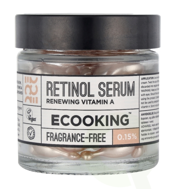 Ecooking Retinol Serum Renewing Vitamin A 20 ml 60 Capsules Fragrance Free